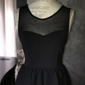 High-Low Formal Black Dress